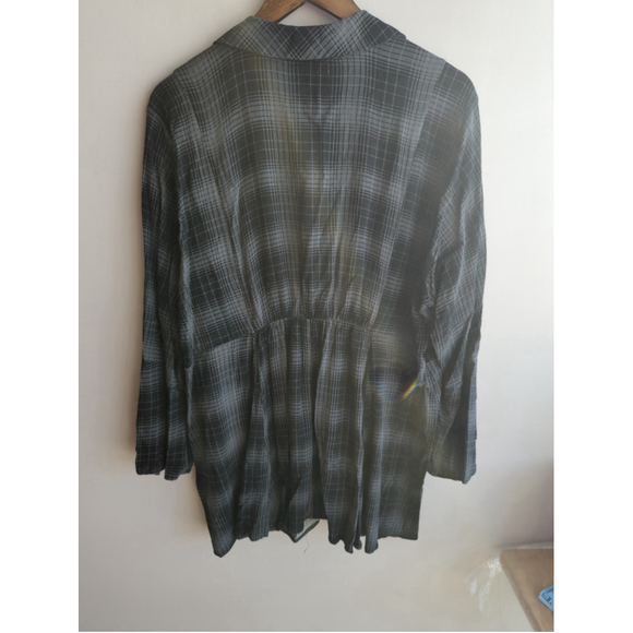 Torrid Fit And Flare Slub Button-Front Top Womens Sz 2 Fairy Y2K Dark Academia - Picture 4 of 12